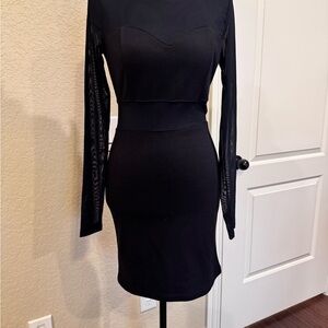 Forever 21 Black Long Sleeve Dress